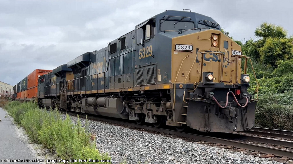 CSX 5329 leads another L331.
